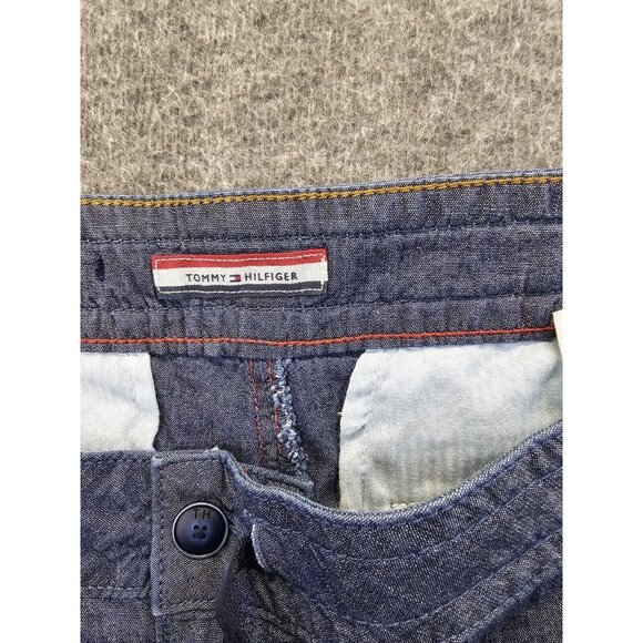 Tommy Hilfiger Lightweight Drawstring Waist Pants Sz 10 Rolled Cuff Straight leg - Picture 4 of 11